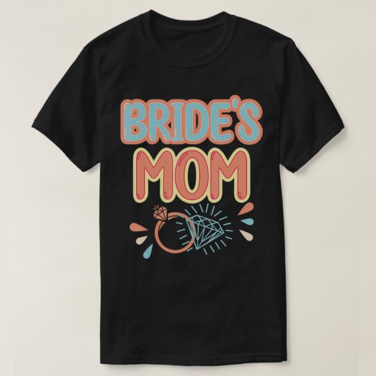 Retro Bruids Moeder vrijgezellenfeest Lucifer Matc T-shirt (Design voorkant)
