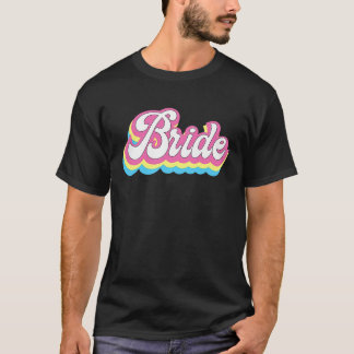 Retro Bruidsfeest Bruid Trouwen T-shirt