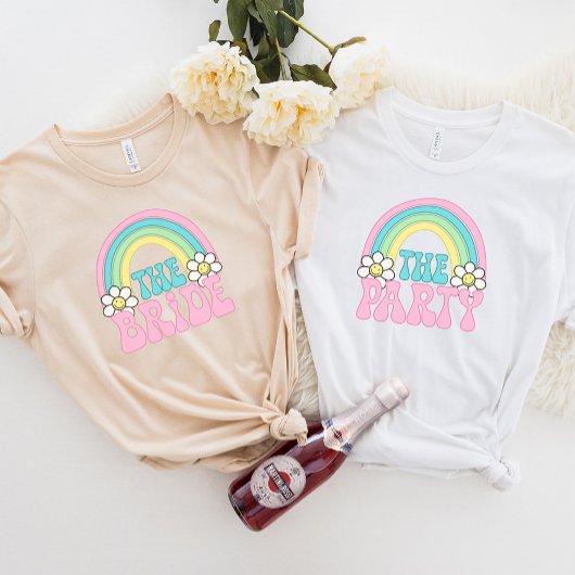 Retro Bruidsfeest Jonggezellenfeest, Bruiloftsfees T-shirt