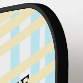 RETRO BRUIDSFEEST WEEKEND CLUB BLAUW GEEL DATUM PICKLEBALL PADDLE (Links Detail)