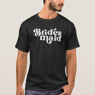 Retro Bruidsmeisje Bruiloft Bachelorette Feest T-shirt