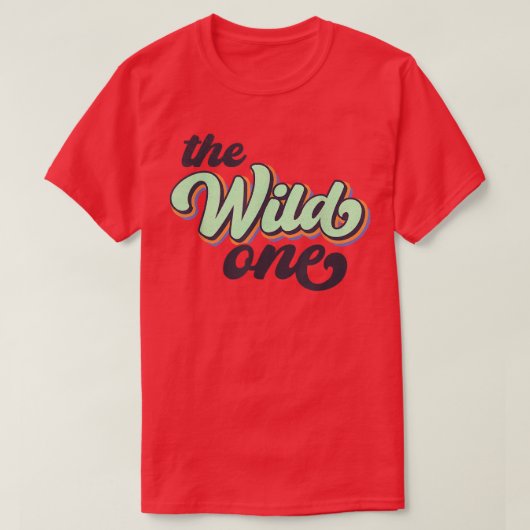Retro bruidsmeisje vrijgezellenfeest bruid de wild t-shirt (Design voorkant)