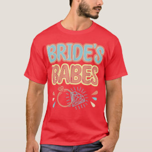 Retro Bruidsmeisjes Bruidsmeisjes Hen Party Mat T-shirt