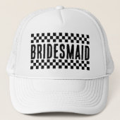 Retro Bruidsmeisjes Matching Meisjes Trip Trucker Pet (Voorkant)