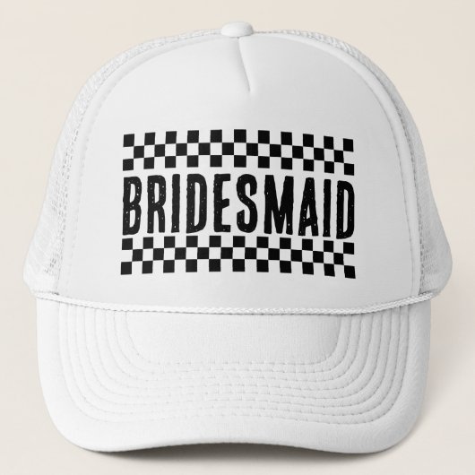 Retro Bruidsmeisjes Matching Meisjes Trip Trucker Pet (Voorkant)
