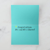  retro bruidspaar Wenskaart Kaart (Binnen)