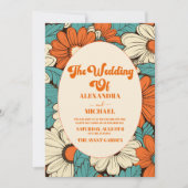  Retro bruiloft Kaart (Voorkant)