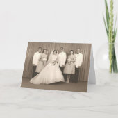 Retro bruiloft Kaart (Voorkant)