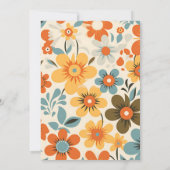  Retro bruiloft Kaart (Achterkant)