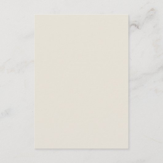 Retro bruiloft kleding kleurenpalet informatiekaartje (Achterkant)