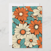 Retro bruiloft Save The Date (Achterkant)