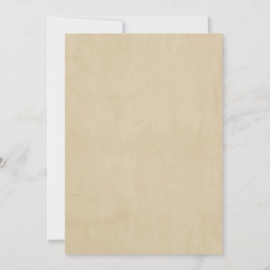 Retro  bruiloft save the date (Achterkant)