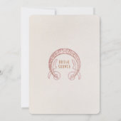 Retro Bruilofts Uitnodigingen Art Nouveau Morris (Achterkant)