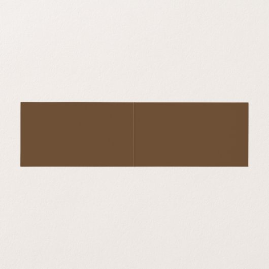 Retro Bruin en Oranje Visitekaartje (Binnenkant ongevouwen)