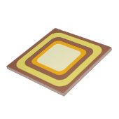 Retro Bruin Geel Oranje Beige Tegeltje (Zijkant)