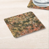 Retro Bruin Marmeren Drink Coasters Kartonnen Onderzetters (Schuin)