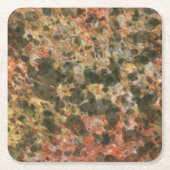 Retro Bruin Marmeren Drink Coasters Kartonnen Onderzetters (Voorkant)