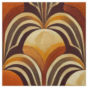 Retro bruin seventies naadloos patroon stof