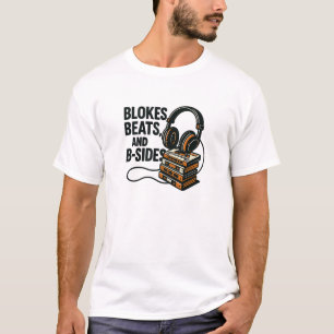 Retro Bruine Cassette Koptelefoon Muziek Citaat T-shirt