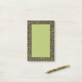 Retro Bruine Post-it Briefjes Post-it® Notes (Op bureau)