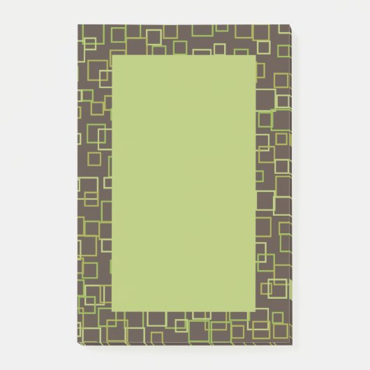 Retro Bruine Post-it Briefjes Post-it® Notes (Voorkant)