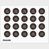 Retro bruine sticker voor het sluiten van een trou (Vel)