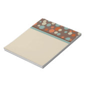 Retro bruine stippen notitieblok (Linkerzijde)