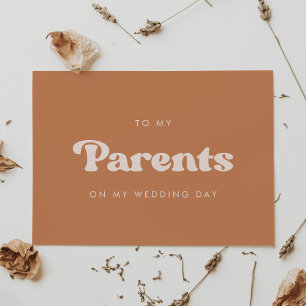 Retro bruine suiker naar mijn ouders trouwdag