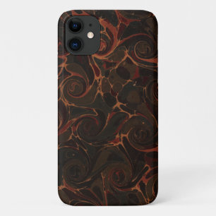 Retro bruine wervelingen Case-Mate iPhone case