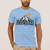 Retro Brundage Bergski T-shirt (Voorkant)