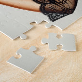 Retro Brunette Pin-up Girl 50's Glamour Style Legpuzzel (Zijkant)