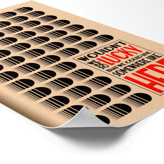 Retro Brutalist Parody Deco Poster (Hoek)