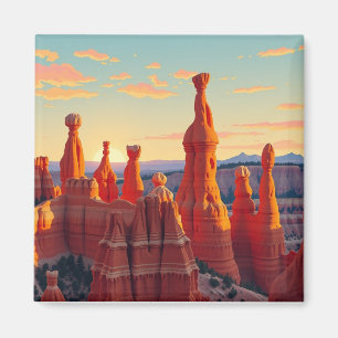 Retro Bryce Canyon Utah Reis Magneet