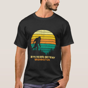 Retro Bryn Mawr-Skyway Washington Big Foot Souveni T-shirt