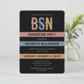 Retro BSN Verpleegschool Afstuderen RN Kaart (Staand voorkant)