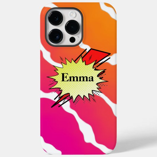 Retro bubble color comic Case-Mate iPhone case (Achterkant)