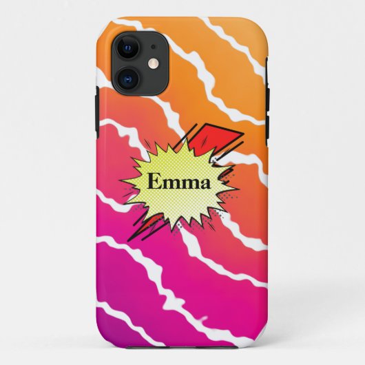 Retro bubble color comic Case-Mate iPhone case (Achterkant)