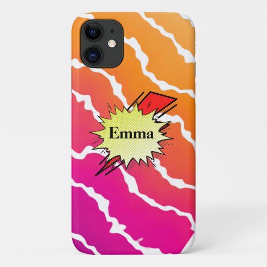 Retro bubble color comic Case-Mate iPhone case (Achterkant)