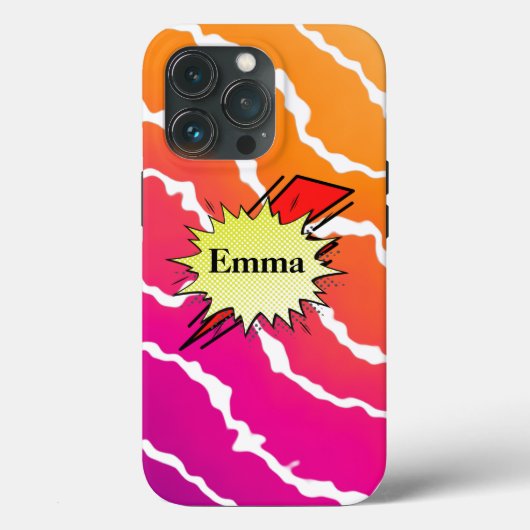 Retro bubble color comic Case-Mate iPhone case (Achterkant)