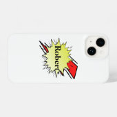 Retro bubble color comic iPhone hoesje (Achterkant horizontaal)