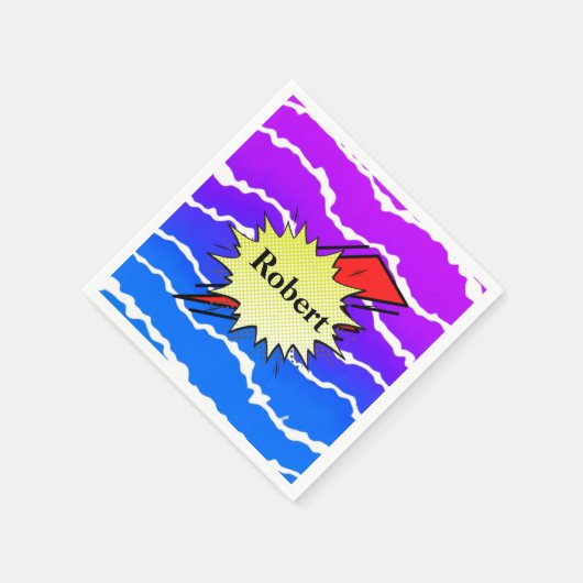 Retro bubble color comic servet (Hoek)