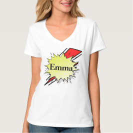 Retro bubble color comic t-shirt