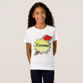 Retro bubble color comic t-shirt (Voorkant volledig)