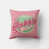 Retro Bubble Gum Design for Birthdays of School Kussen (Achterkant)