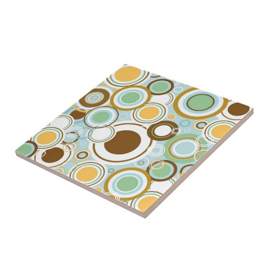 Retro Bubble Patroon Tegeltje (Zijkant)