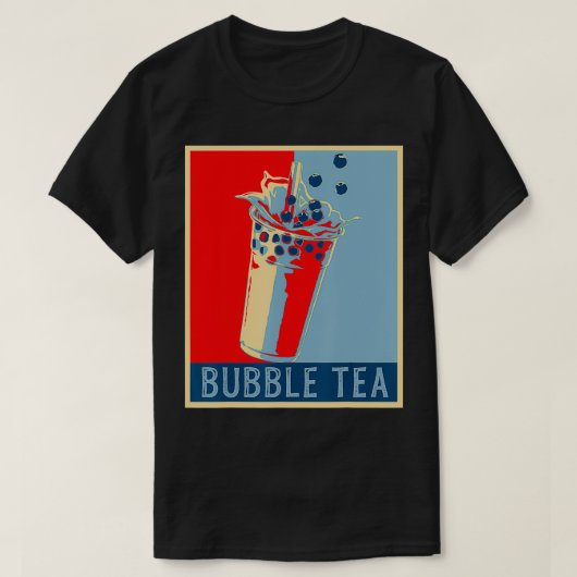 Retro Bubble Tea Mannen Bubble Tea Gift Kinder Bob T-shirt (Design voorkant)