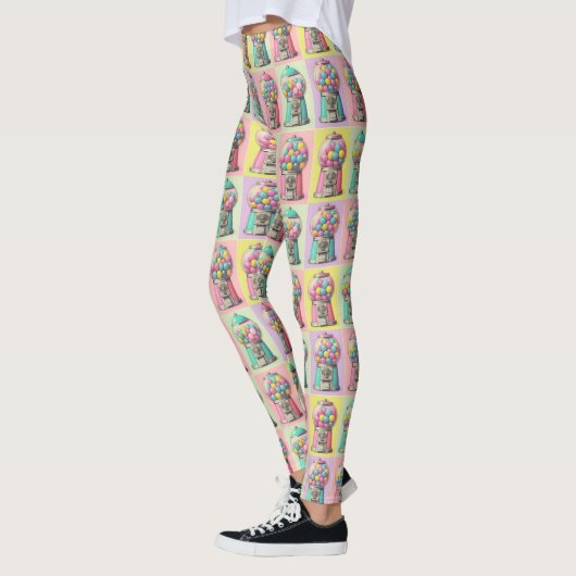 Retro Bubblegum machine Leggings (Links)