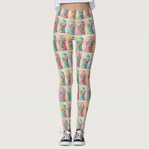 Retro Bubblegum machine Leggings