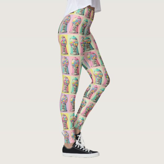 Retro Bubblegum machine Leggings (Rechts)