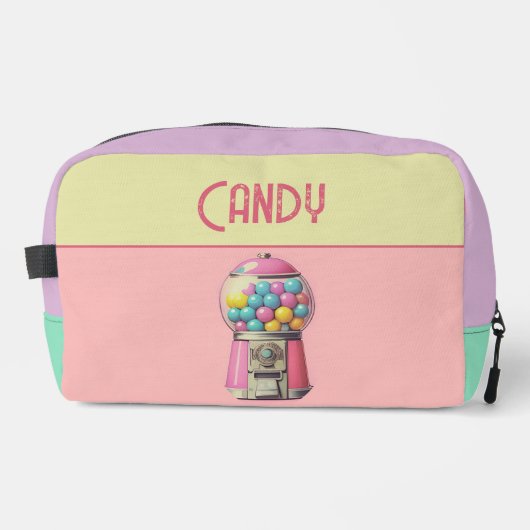 Retro Bubblegum machines Toilettasje (Voorkant)